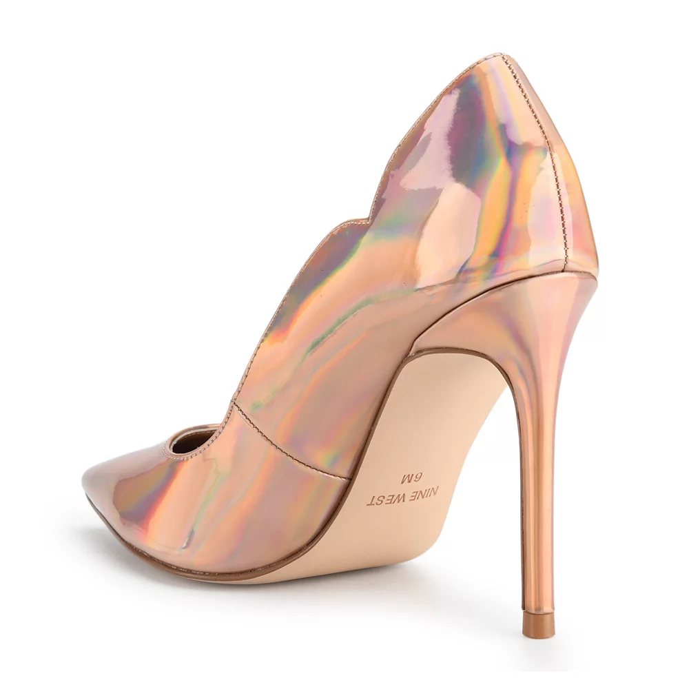 Nine West Foxy Pointy Women's Iridescent High Heels 7 Nine West Foxy Pointy Women's Iridescent High Heels - Image 5