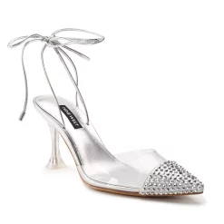 Nine West Haina Women's Ankle Wrap Rhinestone High Heels