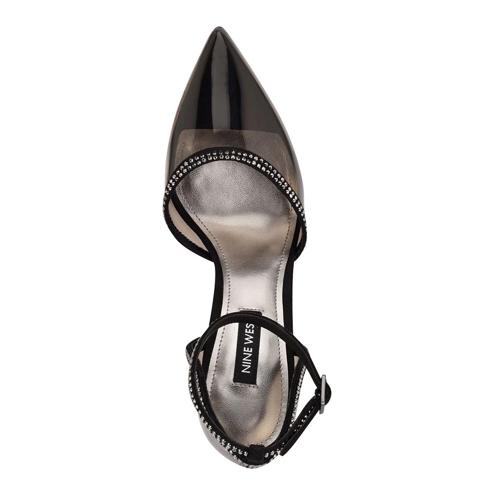 Nine West Tootsie Women's Ankle Strap Rhinestone High Heels 8 Nine West Tootsie Women's Ankle Strap Rhinestone High Heels - Image 6