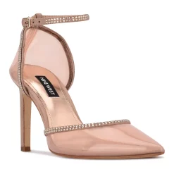 Nine West Tootsie Women's Ankle Strap Rhinestone High Heels 11 Nine West Tootsie Women's Ankle Strap Rhinestone High Heels -Nine West shop 5776709 Beige