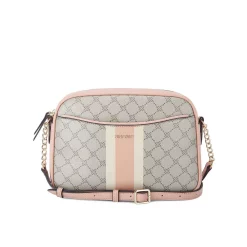 Nine West Landyn Camera Crossbody Bag 7 Nine West Landyn Camera Crossbody Bag -Nine West shop 5780299 Beige Logo Pink