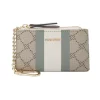 Nine West Astoria Zip Pouch Key Chain -Nine West shop 5780353 Beige Logo Aloe
