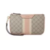 Nine West Astoria Wristlet -Nine West shop 5780356 Beige Logo Pink