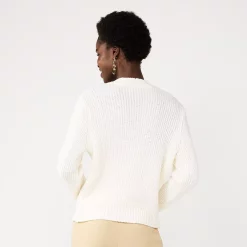 Women's Nine West Twist-Front Cutout Sweater -Nine West shop 5781498 ALT