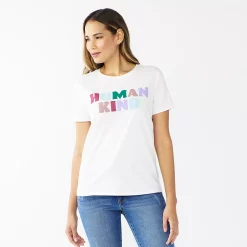 Women's Nine West Crewneck Graphic Tee -Nine West shop 5795642 Human Kind