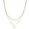Nine West Gold Tone Multirow Coin Necklace 1 Nine West Gold Tone Multirow Coin Necklace -Nine West shop 5807331
