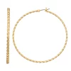 Nine West Gold Tone Twisted Click-It Hoop Earrings -Nine West shop 5807333