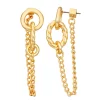 Nine West Gold Tone Link Front Back Earrings 2 Nine West Gold Tone Link Front Back Earrings -Nine West shop 5807339