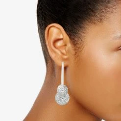 Nine West Sequins Disco Hoop Earrings -Nine West shop 5808086 ALT