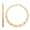 Nine West Gold Tone Large Click-It Hoop Earrings -Nine West shop 5808125