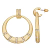 Nine West Gold Tone Hoop Earrings 1 Nine West Gold Tone Hoop Earrings -Nine West shop 5808126