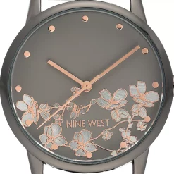 Nine West Women's Gray Stainless Steel Mesh Bracelet Watch with Flower Dial 10 Nine West Women's Gray Stainless Steel Mesh Bracelet Watch with Flower Dial -Nine West shop 5857463 ALT2
