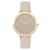 Nine West Women's Tan Faux Leather Strap Watch with Two Tone Case 2 Nine West Women's Tan Faux Leather Strap Watch with Two Tone Case -Nine West shop 5857467 Tan