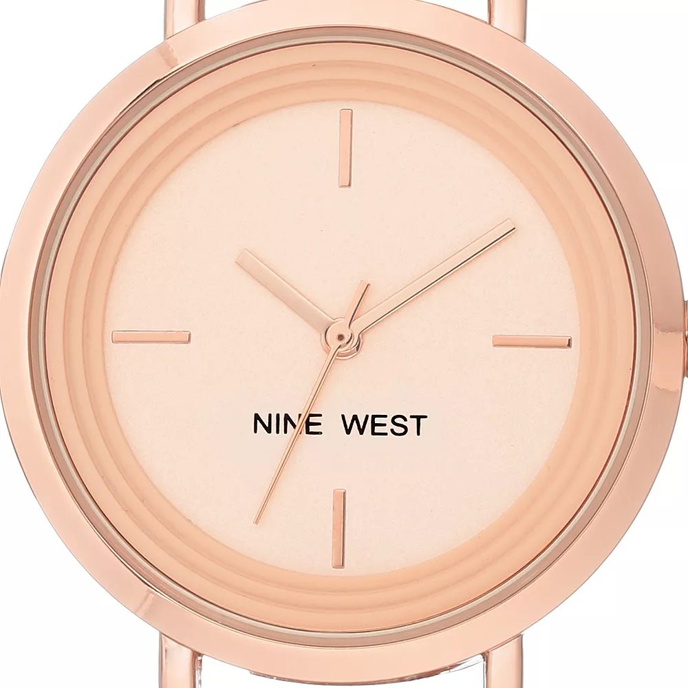 Nine West Women's Rose Gold Tone Mesh Bracelet Watch 5 Nine West Women's Rose Gold Tone Mesh Bracelet Watch - Image 3