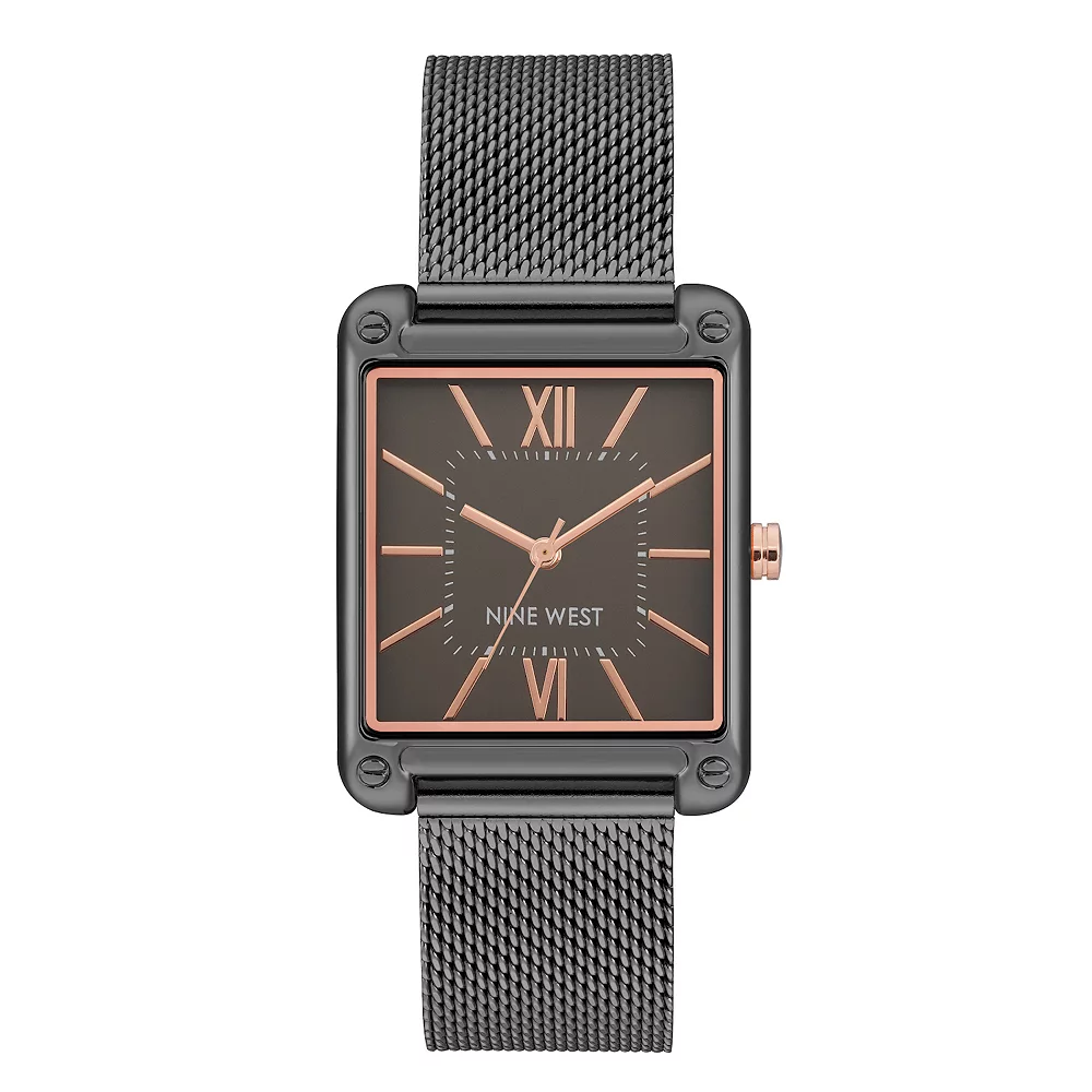 Nine West Women's Two Tone Rectangle Dial Dress Watch 4 Nine West Women's Two Tone Rectangle Dial Dress Watch - Image 2