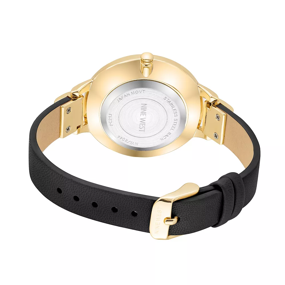 Nine West Women's Flower Dial Strap Watch 5 Nine West Women's Flower Dial Strap Watch - Image 3