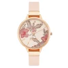 Nine West Women's Flower Dial Strap Watch