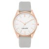 Nine West Women's Faux Leather Strap Watch 1 Nine West Women's Faux Leather Strap Watch -Nine West shop 5857490 Rose Gold Tone Gray