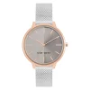 Nine West Women's Two Tone Mesh Watch -Nine West shop 5857493 Rose Gold Tone