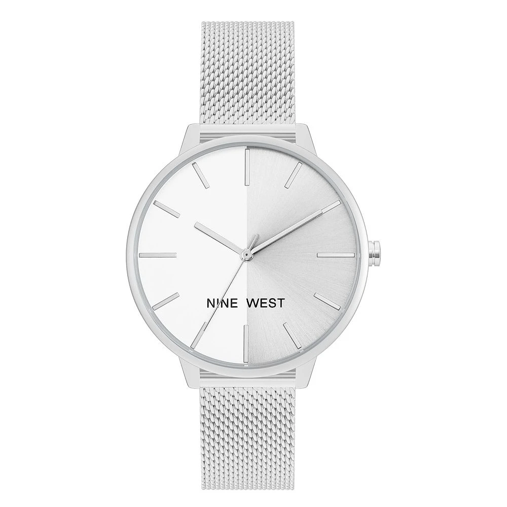 Nine West Women's Two Tone Mesh Watch 5 Nine West Women's Two Tone Mesh Watch - Image 3