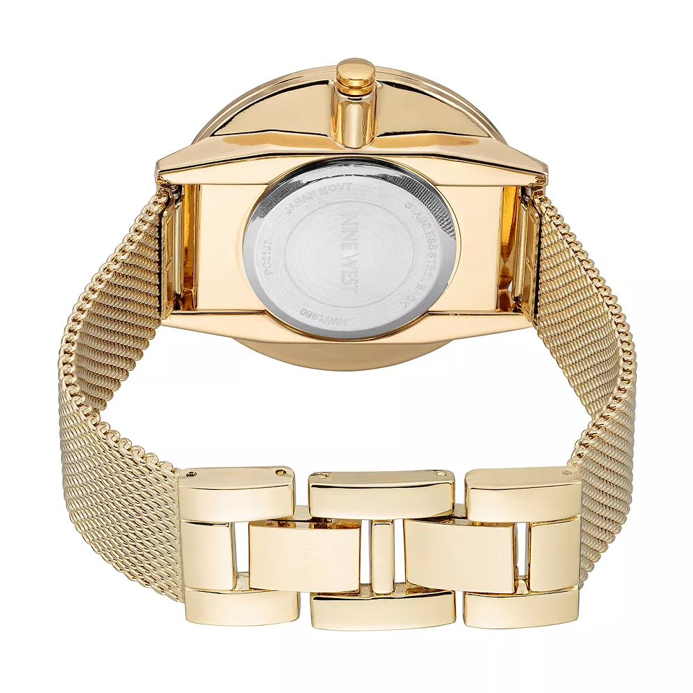 Nine West Women's Split Dial Mesh Watch 6 Nine West Women's Split Dial Mesh Watch - Image 4