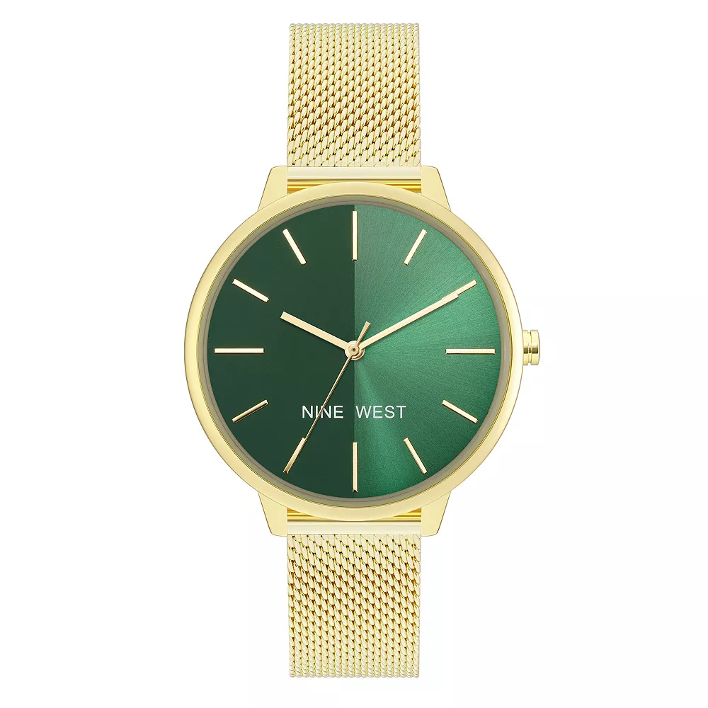 Nine West Women's Split Dial Mesh Watch 4 Nine West Women's Split Dial Mesh Watch - Image 2
