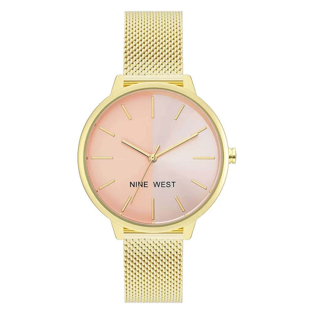 Nine West Women's Split Dial Mesh Watch 5 Nine West Women's Split Dial Mesh Watch - Image 3