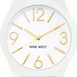 Nine West Women's White Rubberized Link Watch 10 Nine West Women's White Rubberized Link Watch -Nine West shop 5857497 ALT2