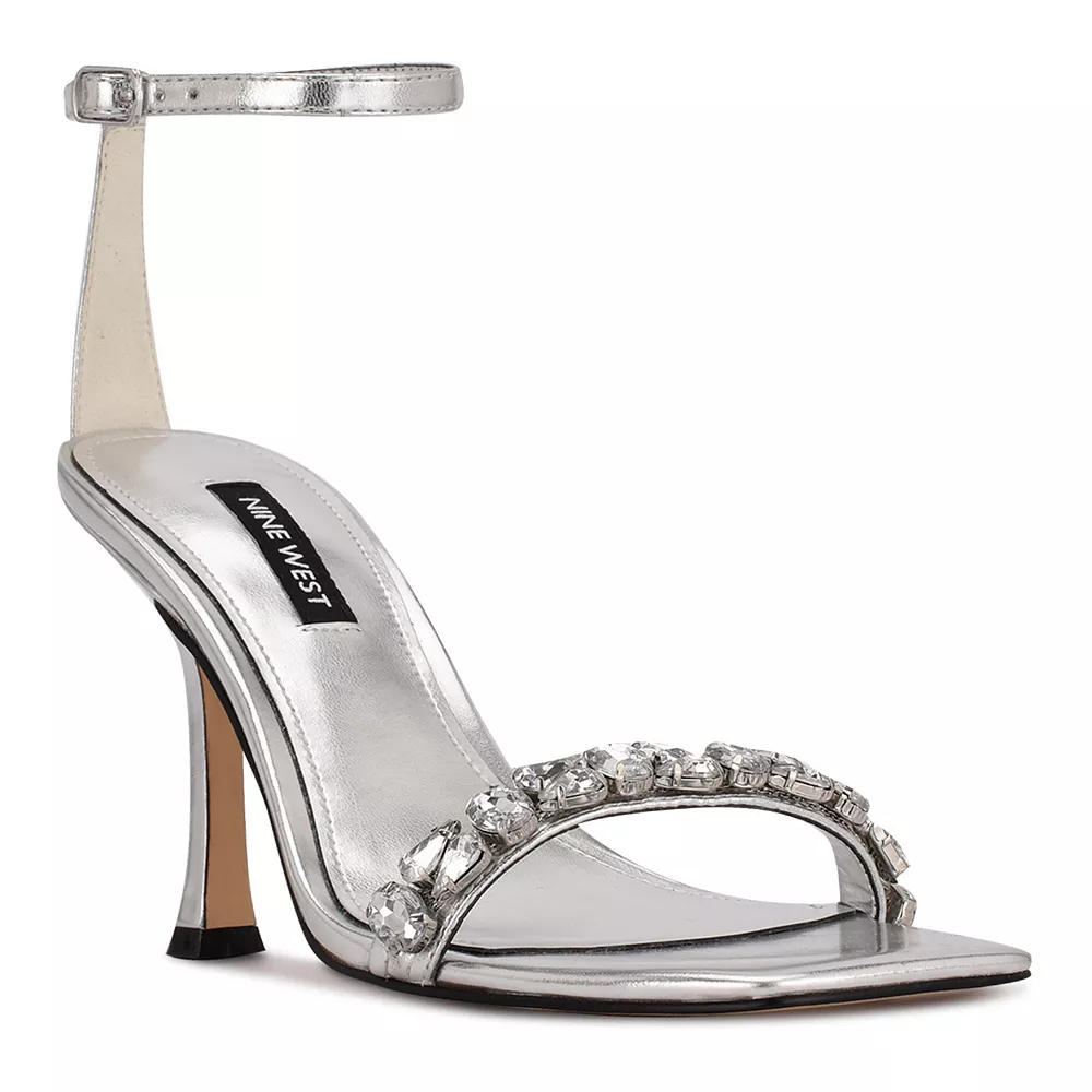 Nine West Yazmin Women's Rhinestone High Heel Dress Sandals 4 Nine West Yazmin Women's Rhinestone High Heel Dress Sandals - Image 2