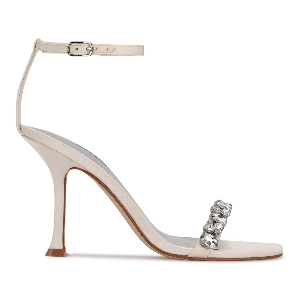 Nine West Yazmin Women's Rhinestone High Heel Dress Sandals 4 Nine West Yazmin Women's Rhinestone High Heel Dress Sandals - Image 2