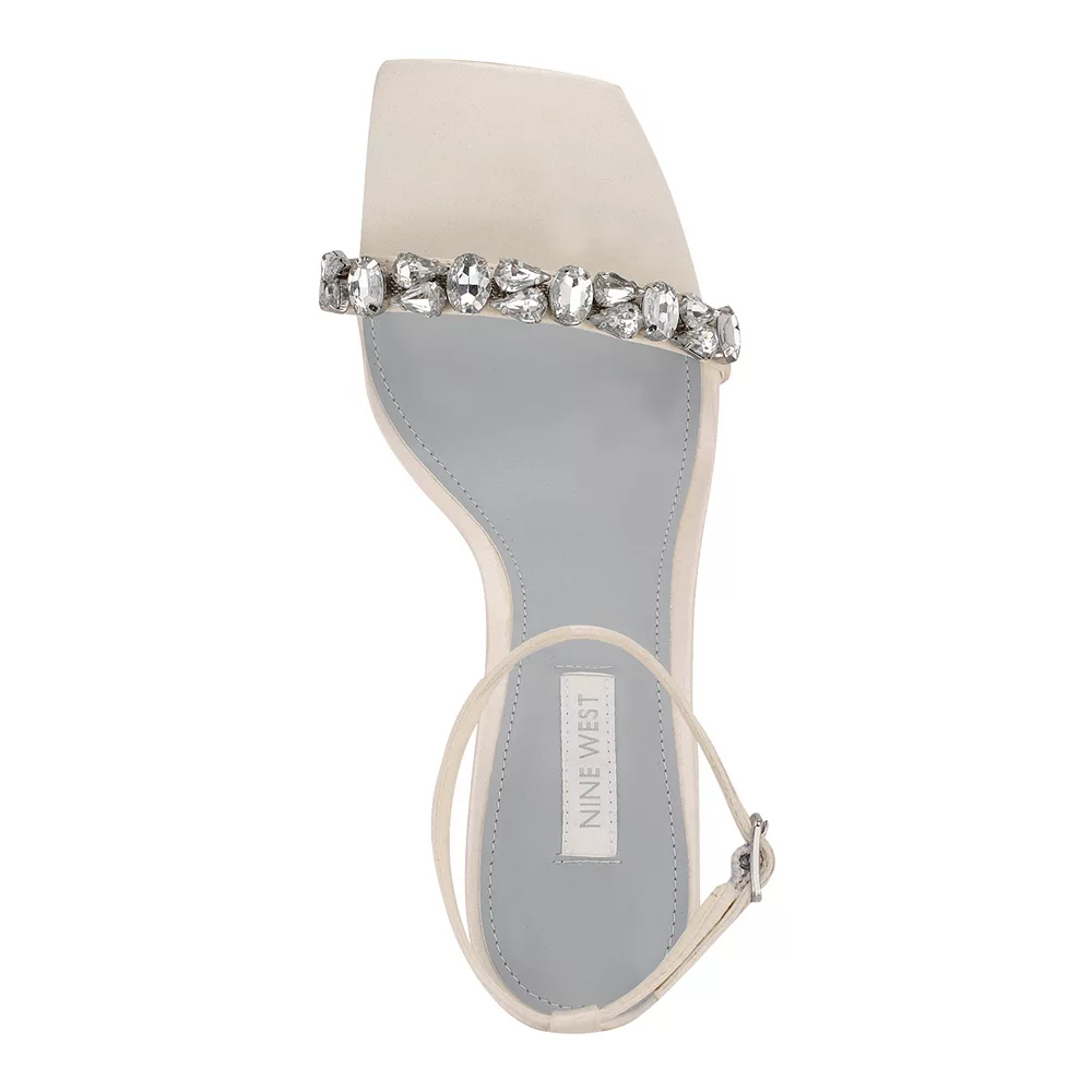 Nine West Yazmin Women's Rhinestone High Heel Dress Sandals 6 Nine West Yazmin Women's Rhinestone High Heel Dress Sandals - Image 4