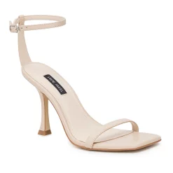 Nine West Yess Women's Leather Heeled Sandals 20 Nine West Yess Women's Leather Heeled Sandals -Nine West shop 5883723 Ivory Leather
