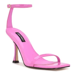 Nine West Yess Women's Leather Heeled Sandals 15 Nine West Yess Women's Leather Heeled Sandals -Nine West shop 5883723 Neon Pink Patent