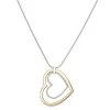 Nine West Silver Tone Pave Heart Pendant Necklace 2 Nine West Silver Tone Pave Heart Pendant Necklace -Nine West shop 5893008