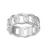 Nine West Silver Tone Chain Link Ring 2 Nine West Silver Tone Chain Link Ring -Nine West shop 5893123