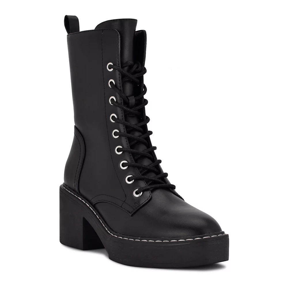 Nine West Denie Women's Combat Boots 4 Nine West Denie Women's Combat Boots - Image 2