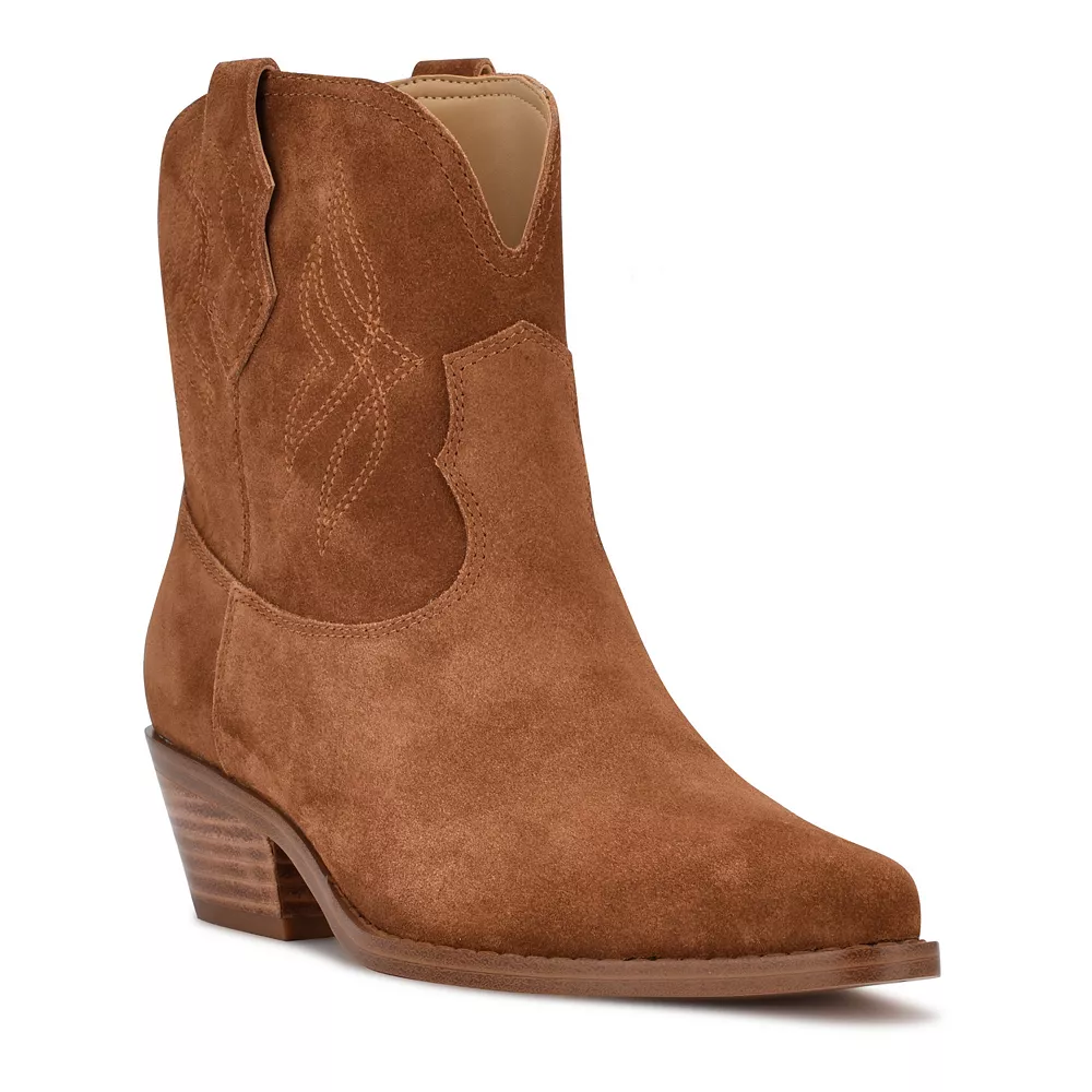 Nine West Texen Women's Suede Western Boots 3 Nine West Texen Women's Suede Western Boots