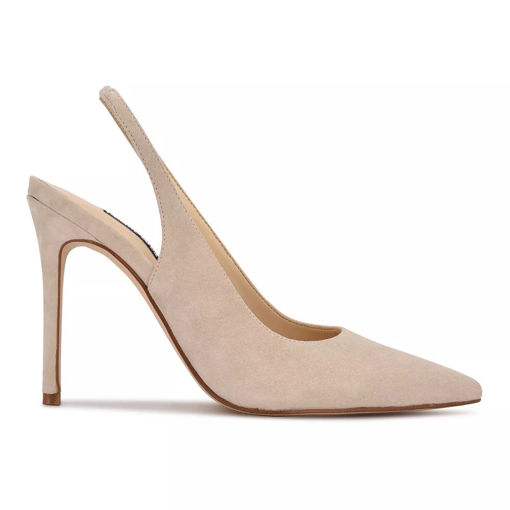 Nine West Feather Women's Suede Sling Back Pumps 4 Nine West Feather Women's Suede Sling Back Pumps - Image 2