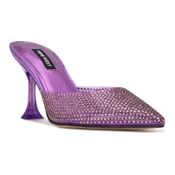 Nine West Hott Women's Heeled Rhinestone Mules
