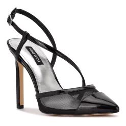 Nine West Timie Women's Strappy Dress Pumps 14 Nine West Timie Women's Strappy Dress Pumps -Nine West shop 5911132 Black Patent Multi