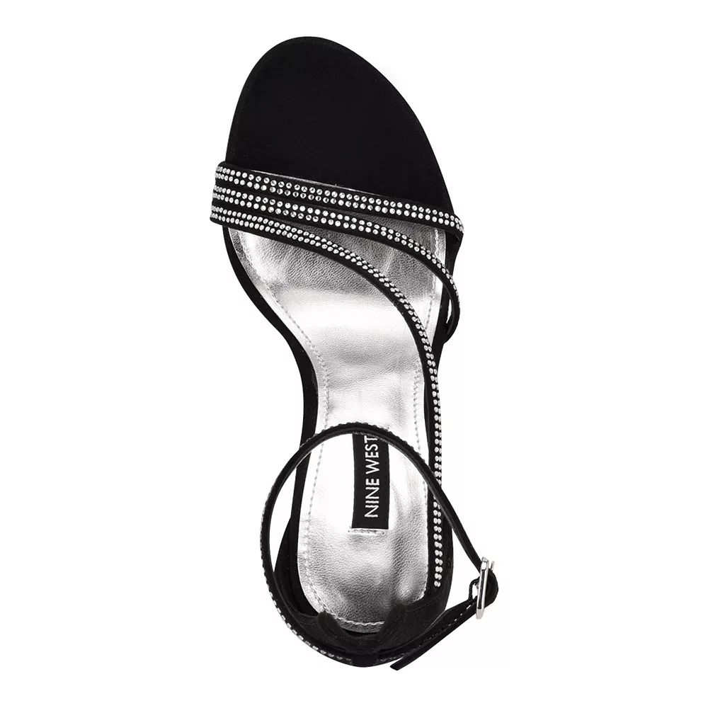Nine West Irelynn Women's Rhinestone Dress Sandals 6 Nine West Irelynn Women's Rhinestone Dress Sandals - Image 4