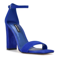 Nine West Marrie Women's Suede Dress Sandals 11 Nine West Marrie Women's Suede Dress Sandals -Nine West shop 5911669 Blue Suede