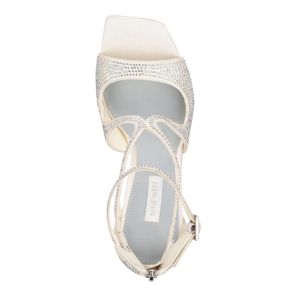 Nine West Tulah Women's Rhinestone Dress Sandals 6 Nine West Tulah Women's Rhinestone Dress Sandals - Image 4