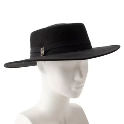 Women's Nine West Felt Telescope Boater Hat -Nine West shop 5921328 ALT