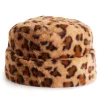 Women's Nine West Leopard Print Faux Fur Cuffed Cloche Hat -Nine West shop 5921331