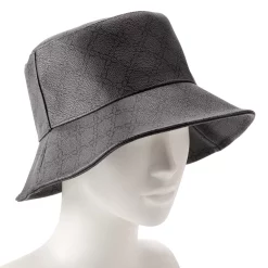 Women's Nine West Vegan Leather Lattice Pattern Bucket Hat -Nine West shop 5921334 ALT