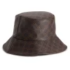 Women's Nine West Vegan Leather Lattice Pattern Bucket Hat 2 Women's Nine West Vegan Leather Lattice Pattern Bucket Hat -Nine West shop 5921334 Pecan