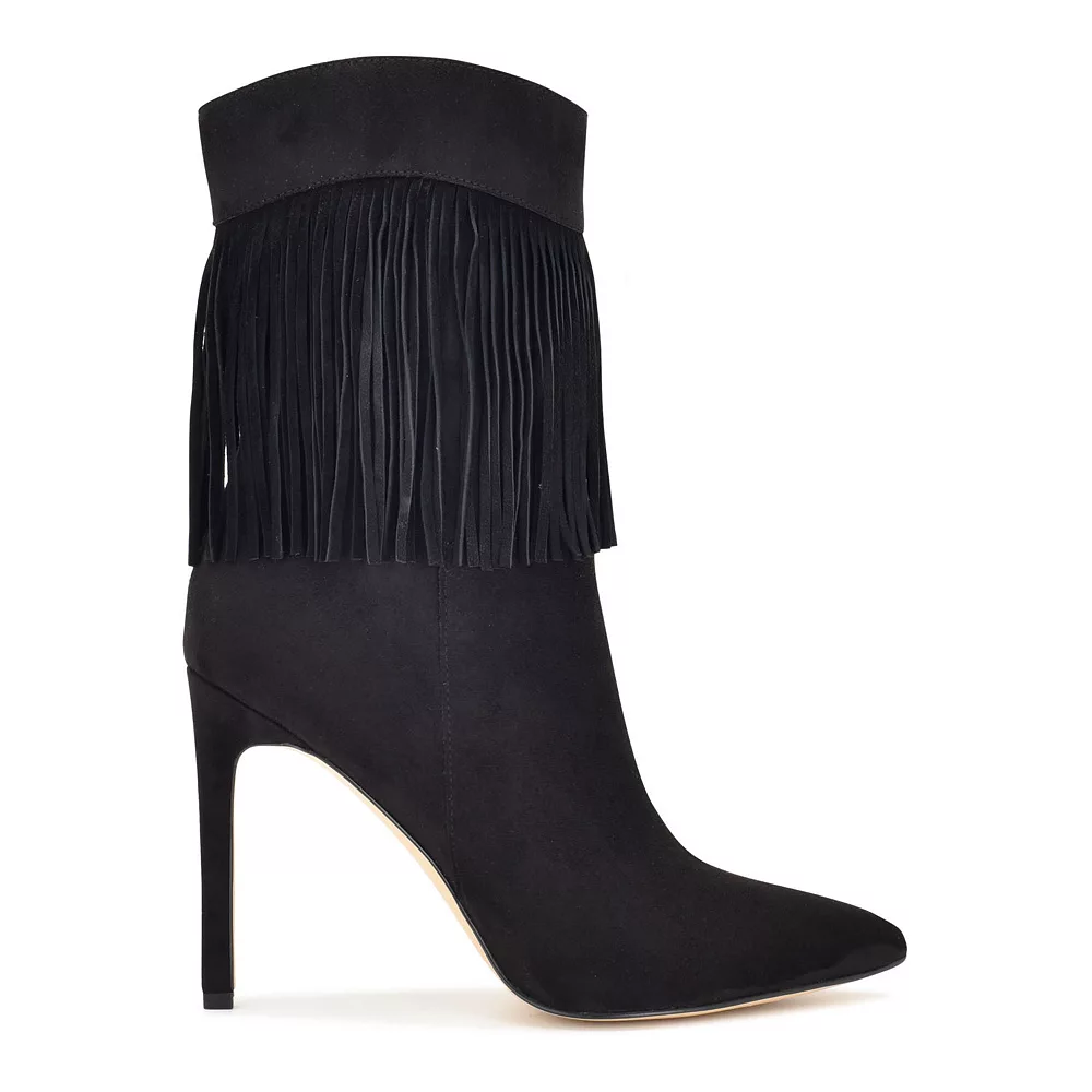 Nine West Tries Women's Fringe Ankle Boots 5 Nine West Tries Women's Fringe Ankle Boots - Image 3