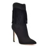 Nine West Tries Women's Fringe Ankle Boots 2 Nine West Tries Women's Fringe Ankle Boots -Nine West shop 5947183 Black