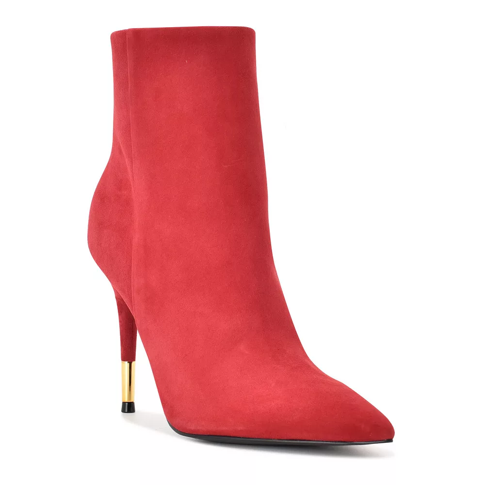 Nine West Bolana Women's Suede Heeled Ankle Boots 3 Nine West Bolana Women's Suede Heeled Ankle Boots